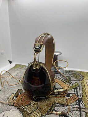 Skullcandy Aviator Roc Nation Headphones Brown Gold Tortoise with Pouch